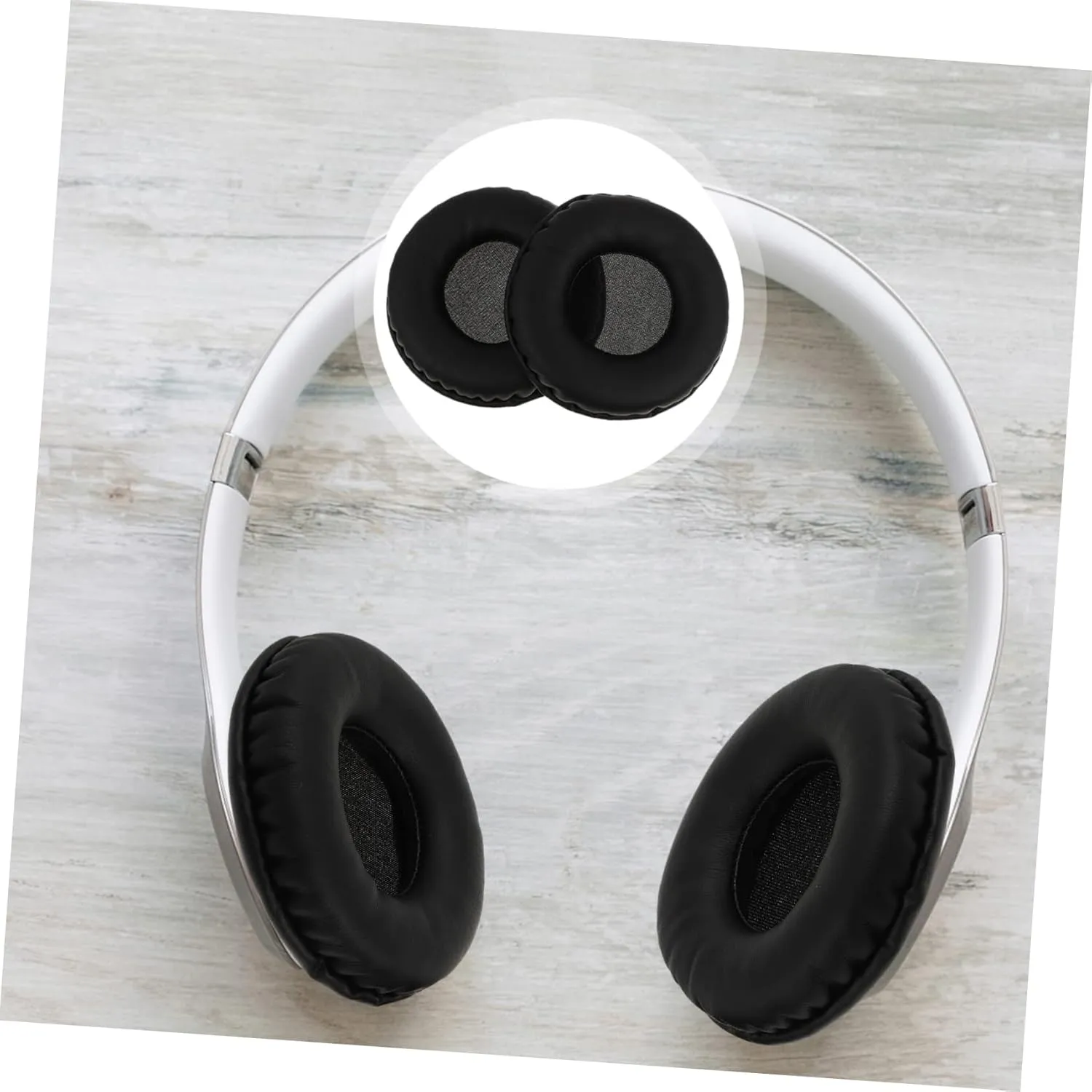 1 Pair Replacement Ear Pads for Headphones Soft Black Earpads Cushion Covers for Enhanced Comfort and Sound Isolation
