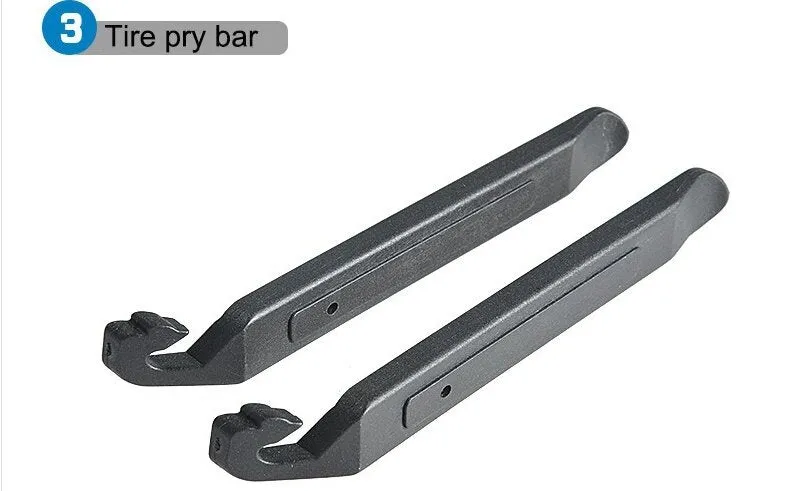 14pcs Bicycle Repair Tool Kit | Bag Strap to Frame | ROCKBROS Pump Hex Wrench Patch | for Bike Tyre Tools