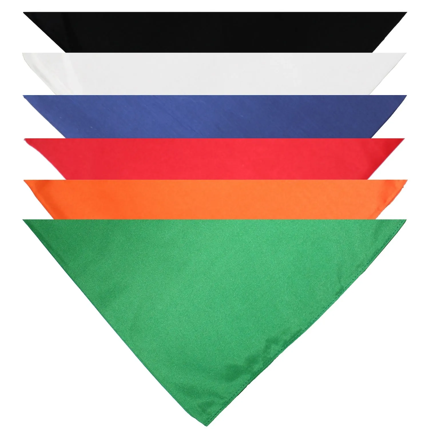 18 Pack Cotton Solid Colors Dog Bandanas XL Oversized