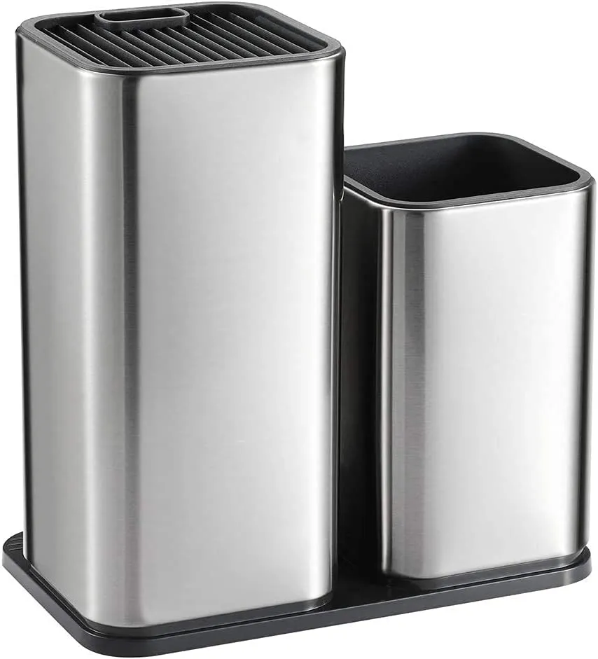 2-in-1 Stainless Steel Knife Holder for Kitchen