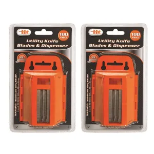200 Heavy Duty Utility Knife Replacement Steel Blade Scraper Trimmer Metal Razor