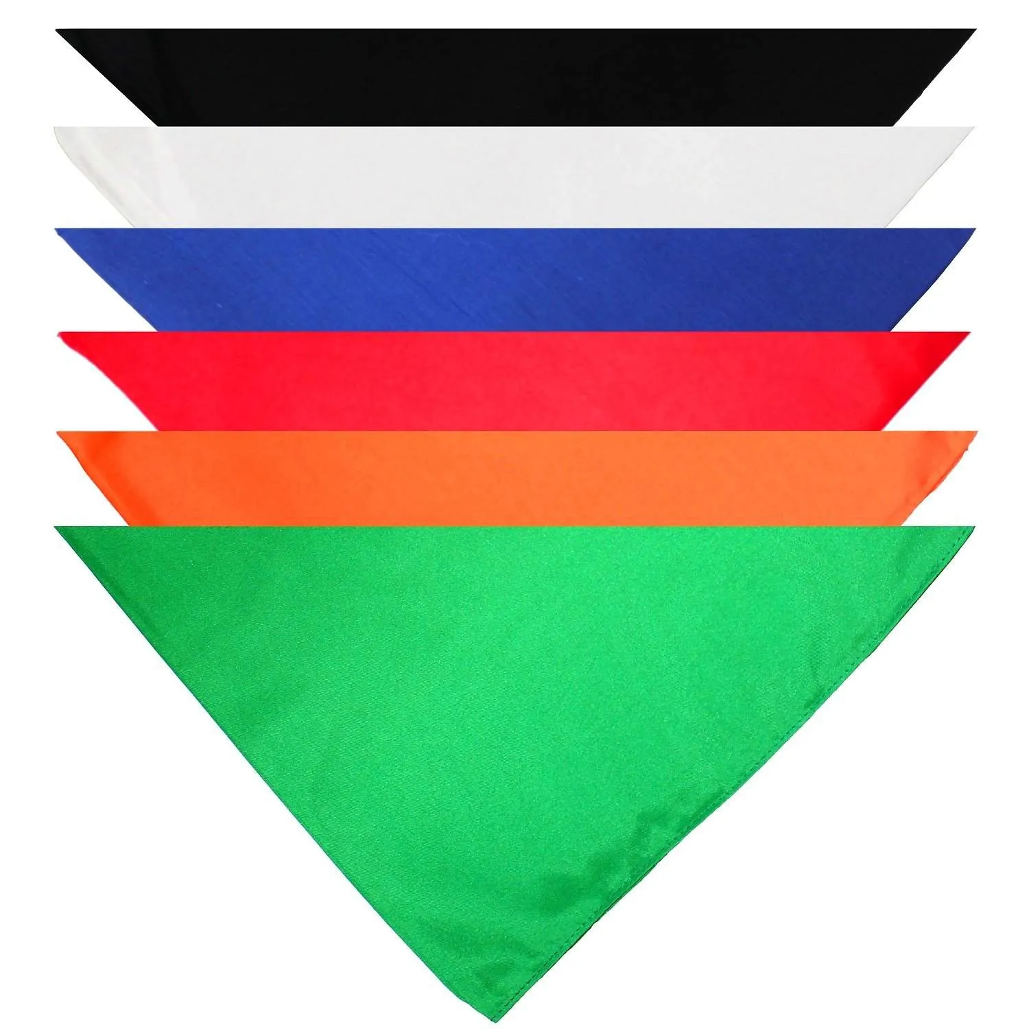 3 Pack Solid Cotton Dog Bandana Triangle Bibs  - Small & Medium Pets