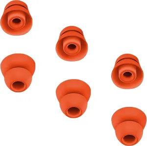 3 Pairs Premium Ear Tips for Powerbeats Pro Earbuds in Ear Tips, Silicone Washable Noise Reducing Secure fit for Beats Powerbeats Pro, Fit in Case, Buds Tips Red, Double Flange