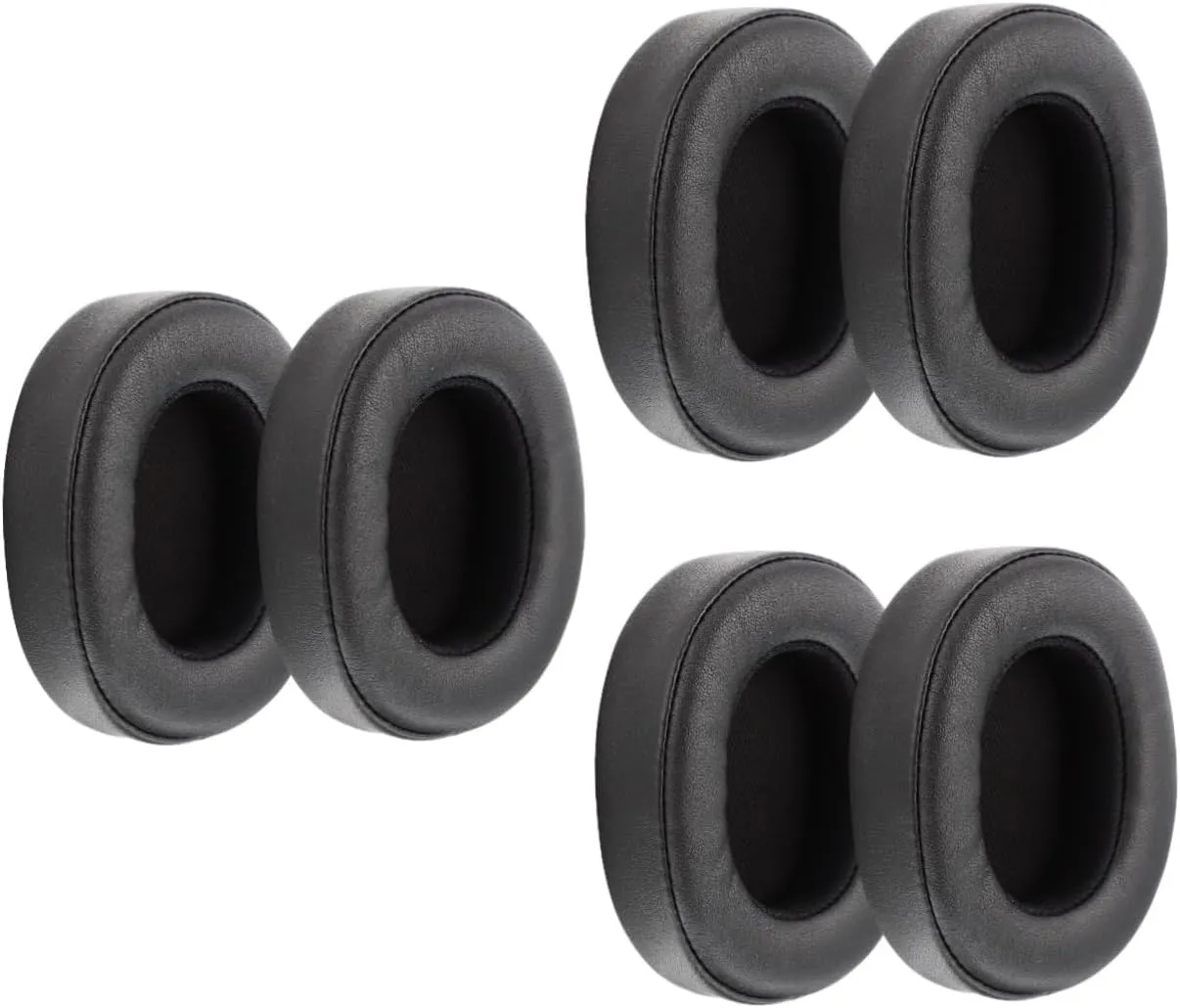3 Sets 2 Pcs Soft Memory Foam Ear Pads Replacement for E55bt Comfortable Headset Earpads Noise Blocking Multiple Colors