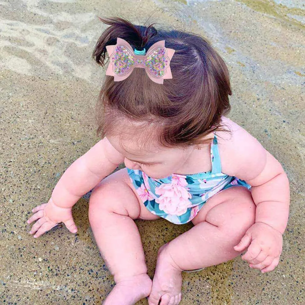 30Pcs Cute Quicksand Fruit Jelly Hair Bows