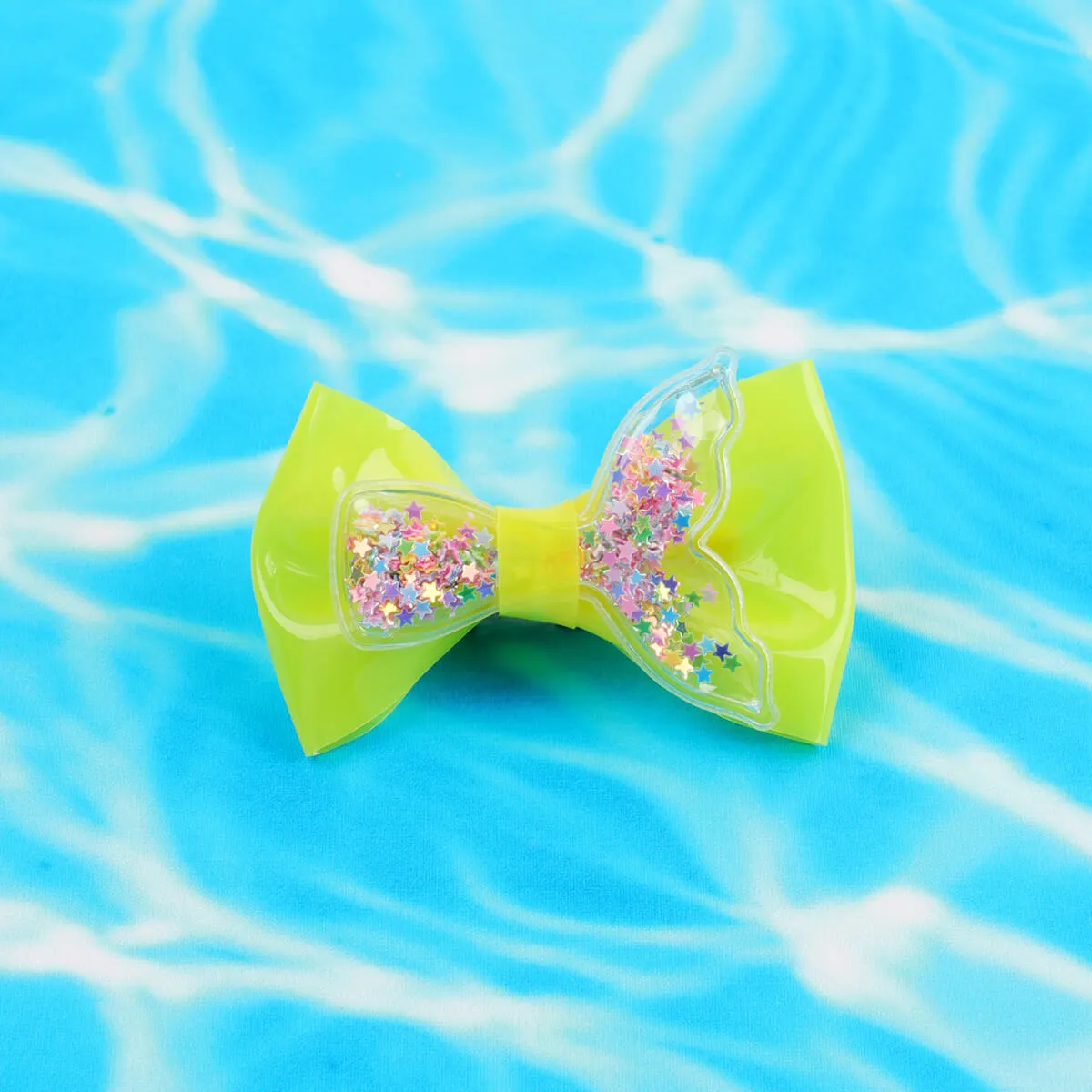 30Pcs Sequin Fishtail Candy Color Jelly Bows