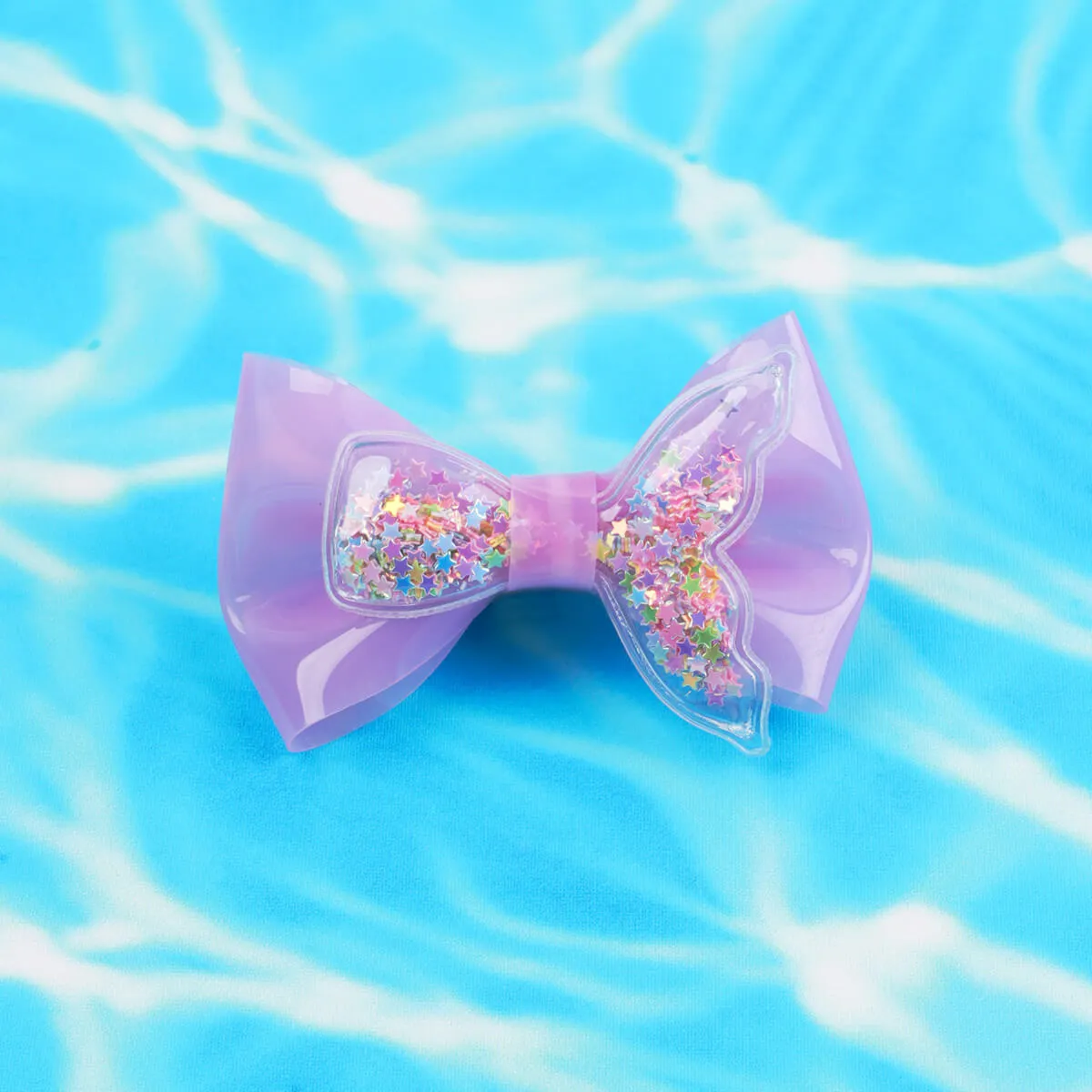 30Pcs Sequin Fishtail Candy Color Jelly Bows