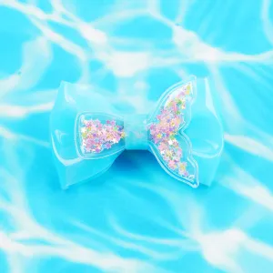 30Pcs Sequin Fishtail Candy Color Jelly Bows
