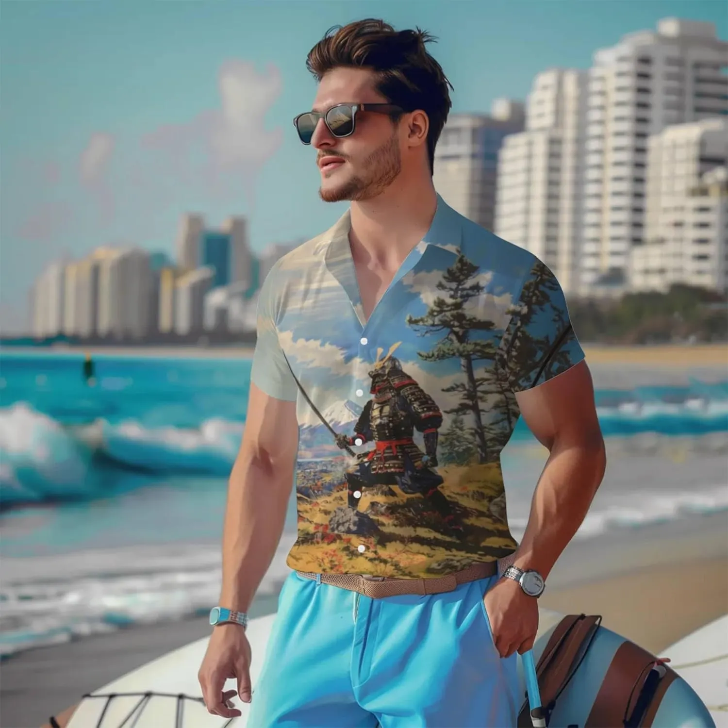 3D Pattern Print Shirt Design Unique Graphic Tee Comfortable Casual Wear Perfect for Parties and Festive Celebrations Ideal