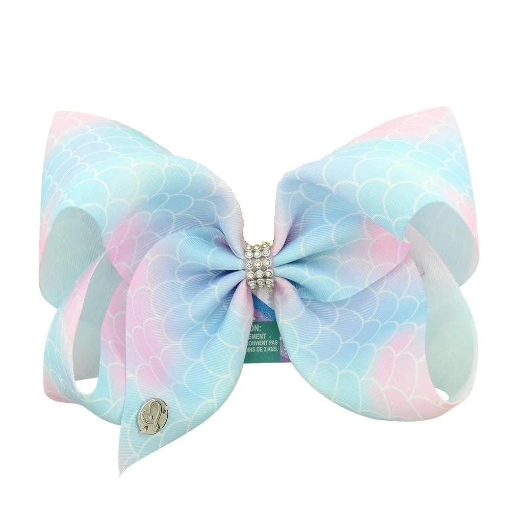 3Pcs 8 INCH Large JOJO Hair Bows Ribbon Hair Bow Alligator Clips
