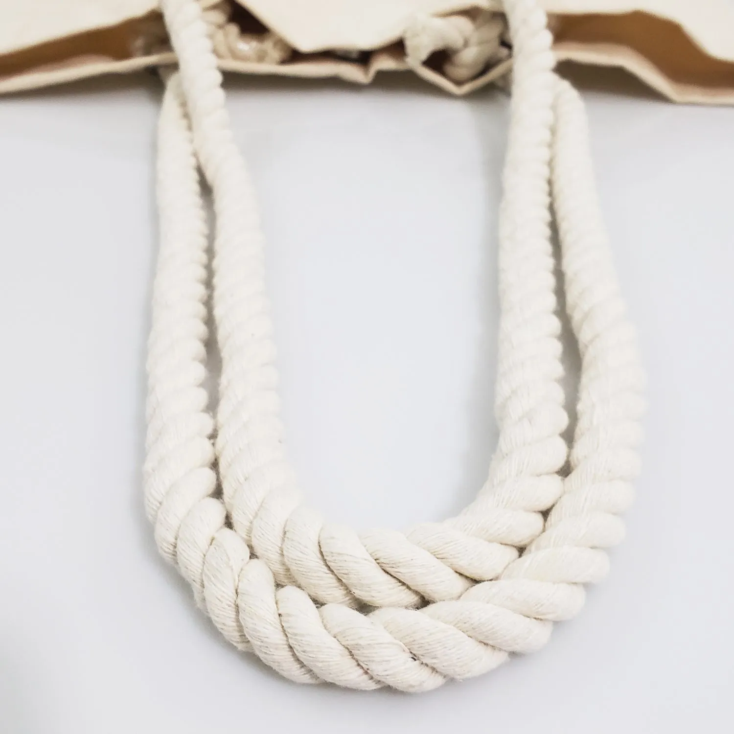 42 ct Large Canvas Beach Tote Bag with Fancy Rope Handles - By Case