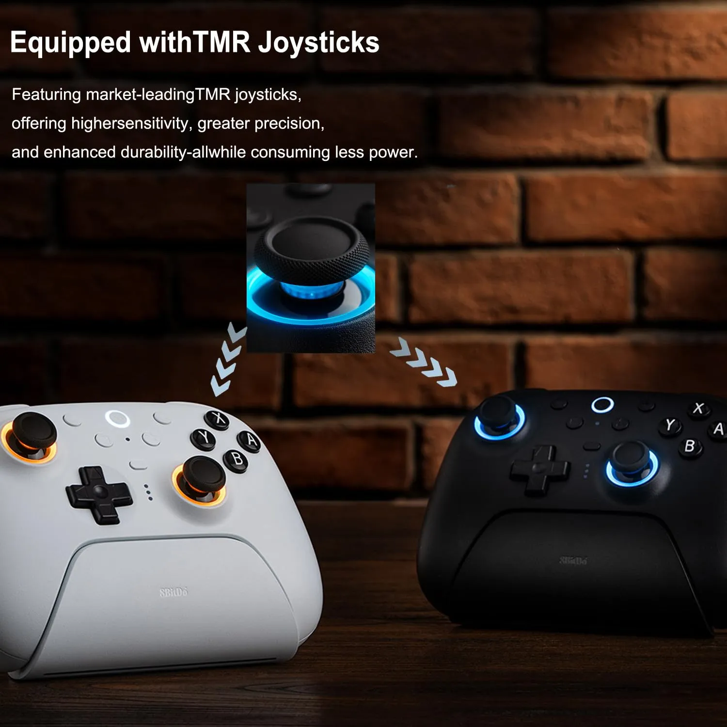 8BitDo Ultimate 2 Bluetooth Controller with TMR Joysticks for Switch, Windows PC, Gaming Controller with Switchable Hall Effect/Tactile Triggers, RGB Fire Ring, Charging Dock,Vibration and Motion control (Black, Ultimate 2 Bluetooth)