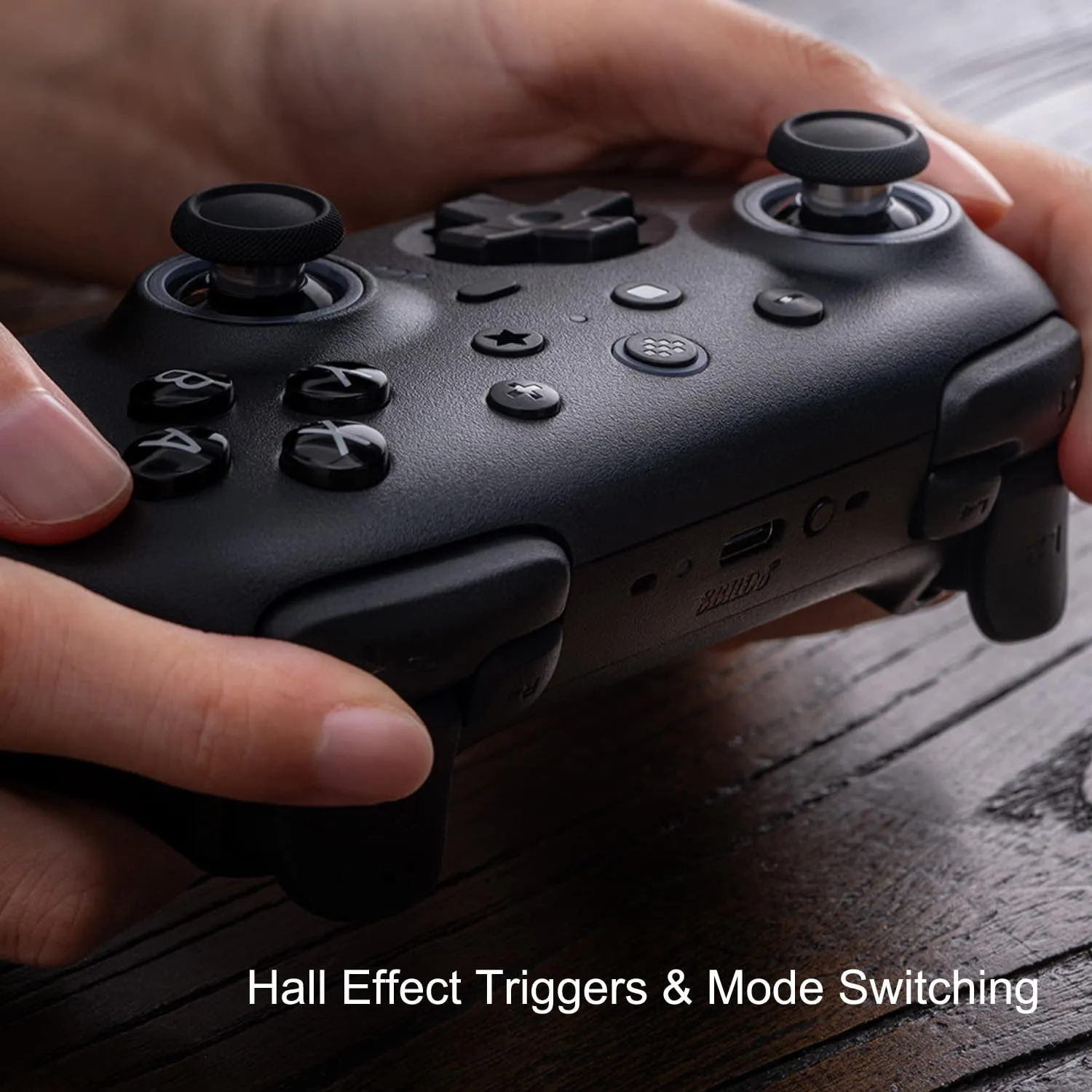 8BitDo Ultimate 2 Bluetooth Controller with TMR Joysticks for Switch, Windows PC, Gaming Controller with Switchable Hall Effect/Tactile Triggers, RGB Fire Ring, Charging Dock,Vibration and Motion control (Black, Ultimate 2 Bluetooth)