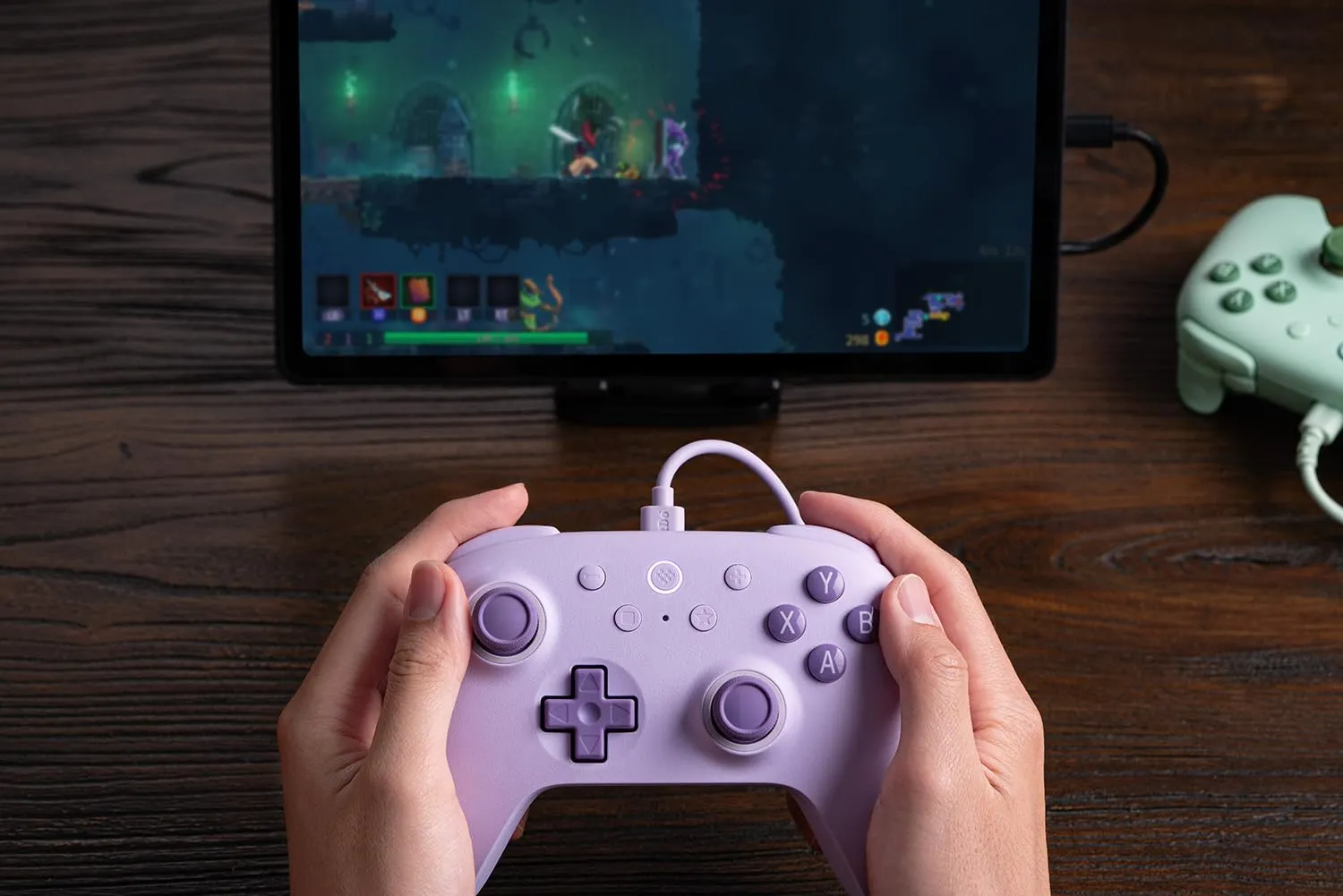 8Bitdo Ultimate 2C Wired Controller for Windows PC and Android, with 1000Hz Polling Rate, Hall Effect Joysticks and Hall Triggers, and Remappable L4/R4 Bumpers (Purple)