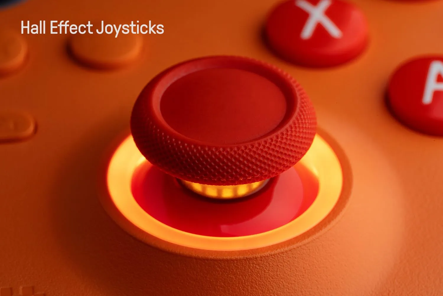 8Bitdo Ultimate C Hall Effect Joysticks/Hall Trigger Wired Controller with RGB Lighting Fire Ring, 3.5mm Audio Jack for Xbox Series X|S, Xbox One, Windows 10/11 - Officially Licensed (Orange)