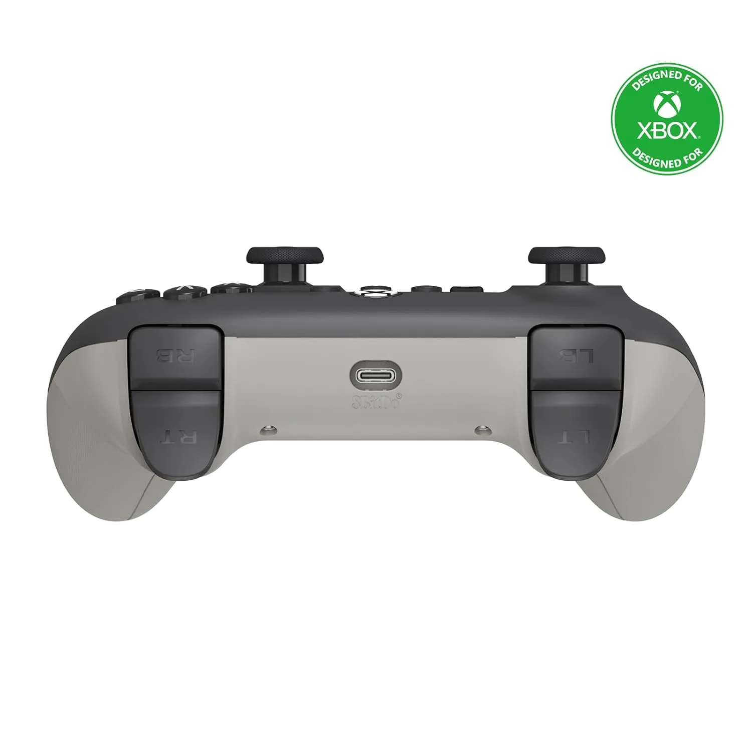 8Bitdo Ultimate C Wired Controller for Xbox with Hall Effect Joysticks and Triggers, RGB Lighting Fire Ring, Compatible with Xbox Series X|S, Xbox One, Windows 10/11 - Officially Licensed (Dark Gray)