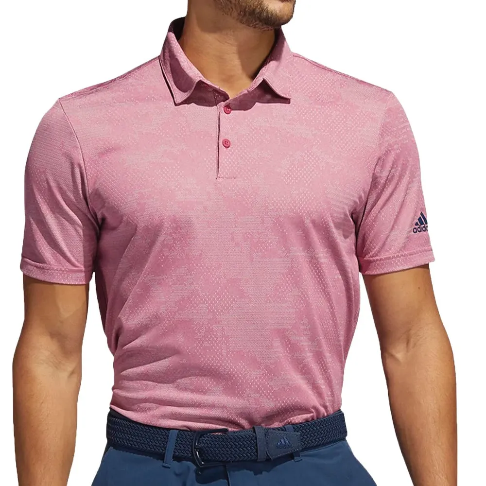 adidas Camo Polo shirt - Wild Pink/Grey Two