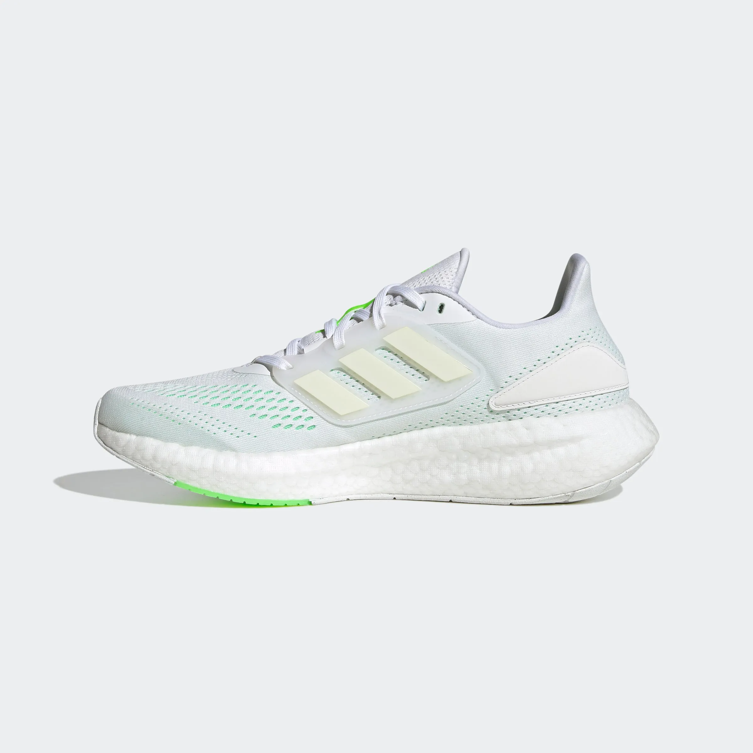 adidas Pureboost 22 Shoes | White/Green | Men's