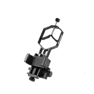 Adjustable 3 Axis Telescope Phone Mount for Spotting Scopes Anti Shake Metal Holder for Binoculars and Monoculars