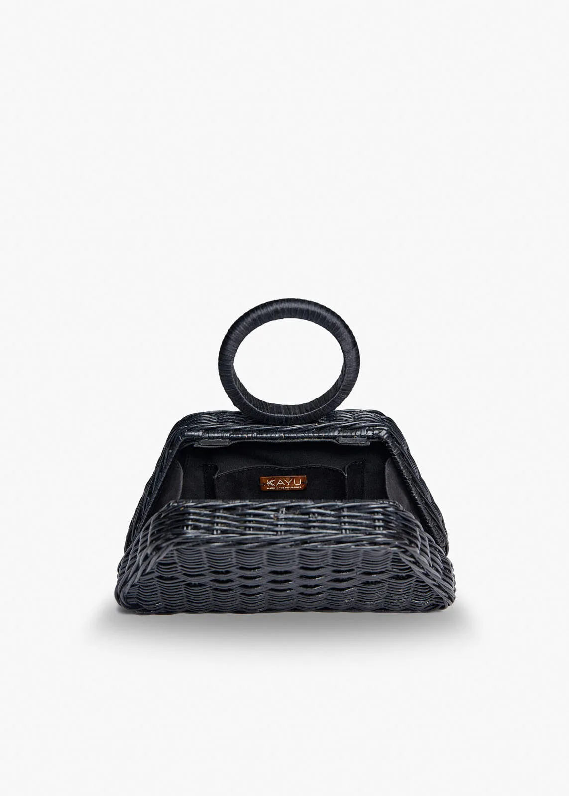 Aiko Wicker Bangle Clutch Bag