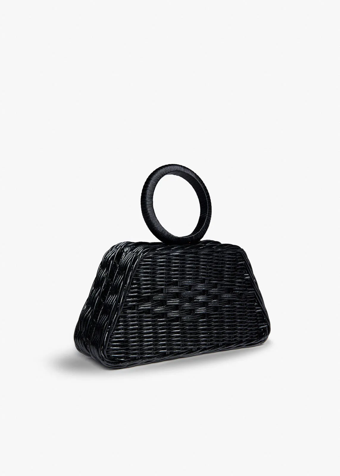 Aiko Wicker Bangle Clutch Bag
