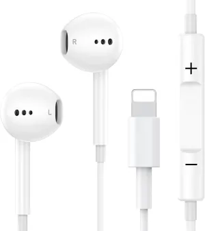 Alfu Wired Earbuds for Phone, Headphones Noise Isolating Earphones Headsets with Microphone & Remote Compatible with iPhone 14/13/12/11/XR/XS/X/8/8Plus/7/SE