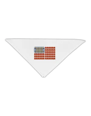American Breakfast Flag - Bacon and Eggs Adult 19&#x22; Square Bandana