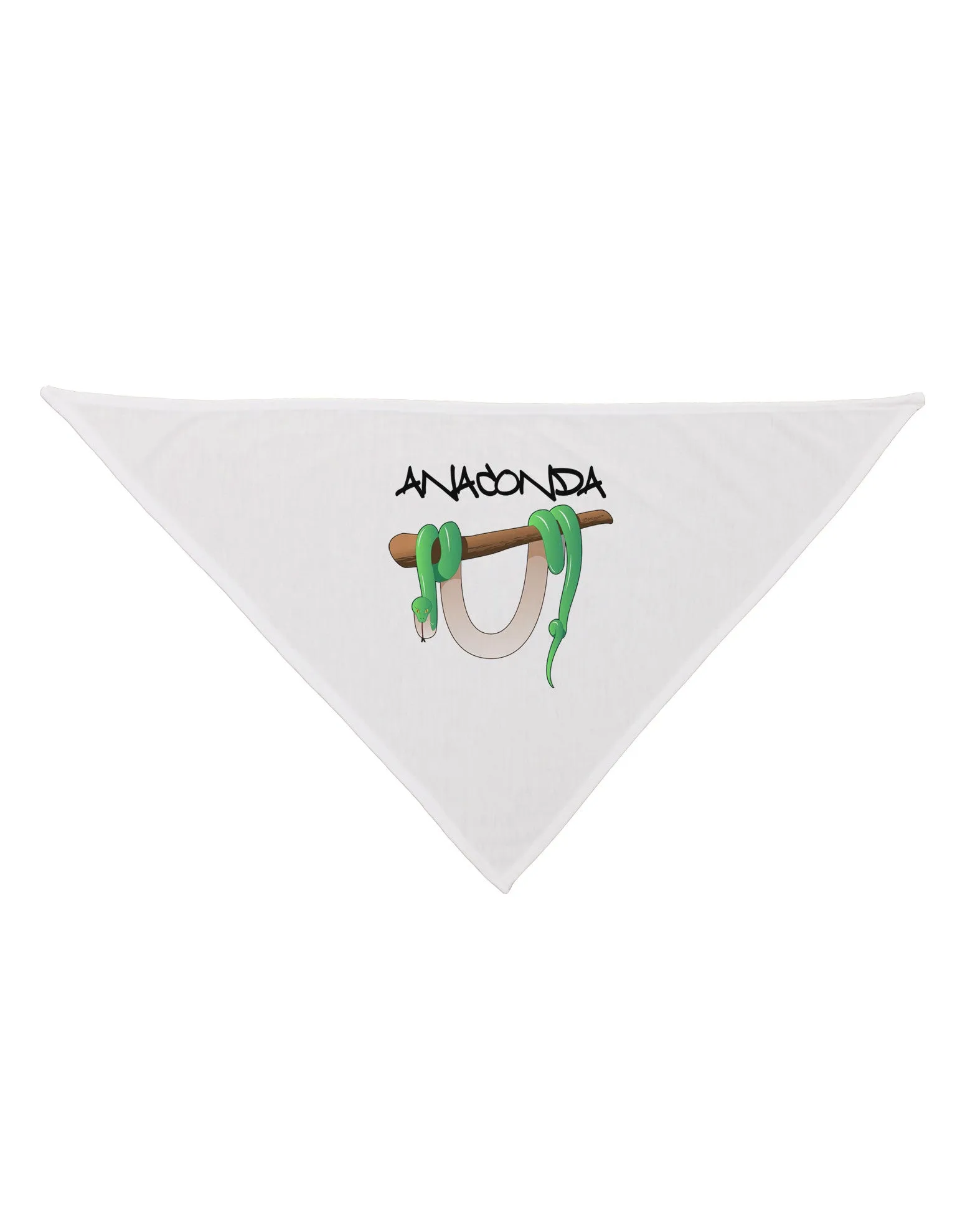 Anaconda Design Green Text Dog Bandana 26