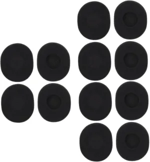 Angoily 12 Pcs Headphone Ear Pads Black Memory Foam Replacement Ear Cover for Headphones Comfortable