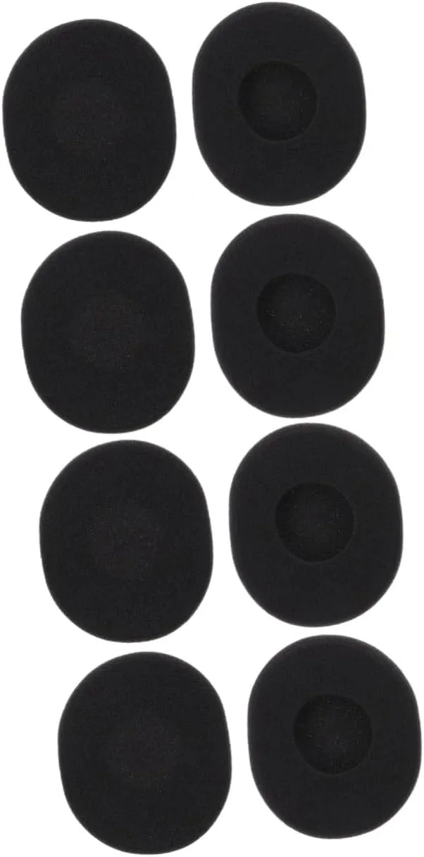 Angoily 12 Pcs Replacement Earbuds for Headphones Soft Memory Foam Ear Pads Black Comfortable Noise Isolation