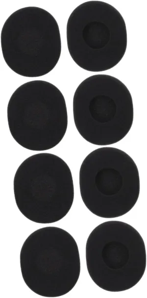Angoily 12 Pcs Replacement Earbuds for Headphones Soft Memory Foam Ear Pads Black Comfortable Noise Isolation