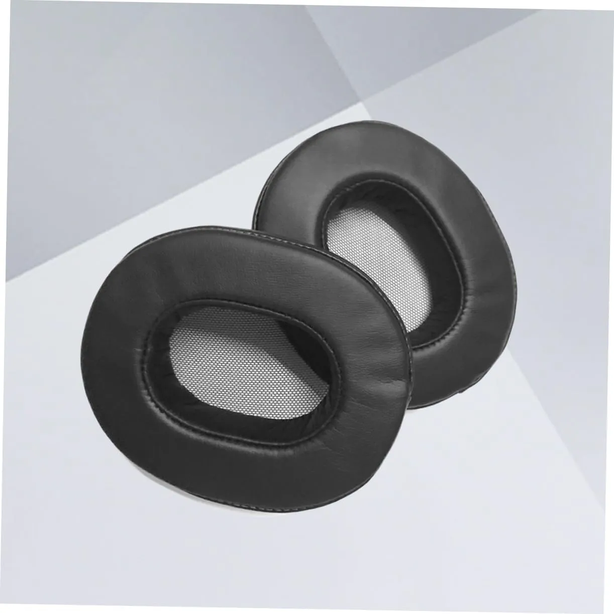 Angoily 2pcs Mdr-1a Headphones Ear Pads Protein Leather Memory Foam Comfortable Easy Replacement Installation