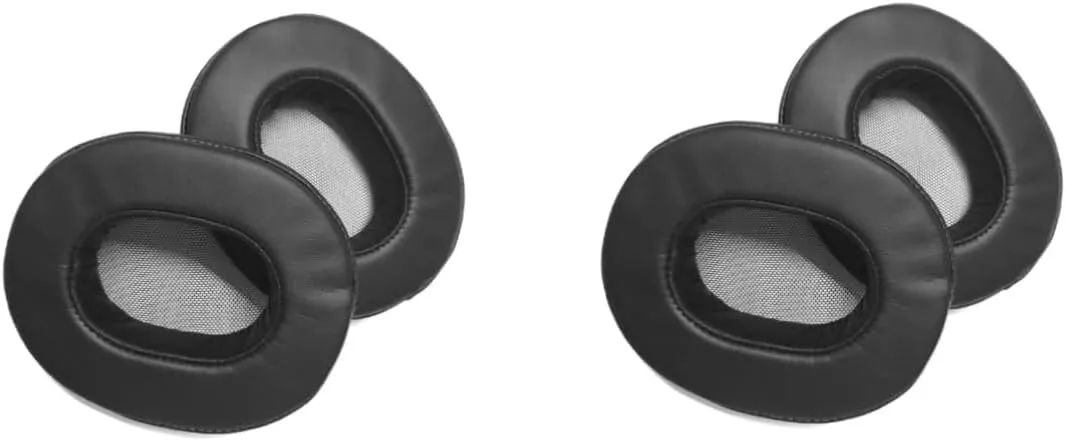 Angoily 2pcs Mdr-1a Headphones Ear Pads Protein Leather Memory Foam Comfortable Easy Replacement Installation