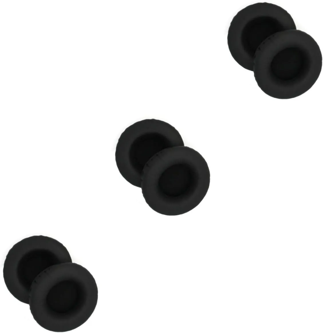 Angoily 3 Pairs Headphone Ear Pads Protein Leather Memory Foam Replacement Sturdy Comfortable Sound