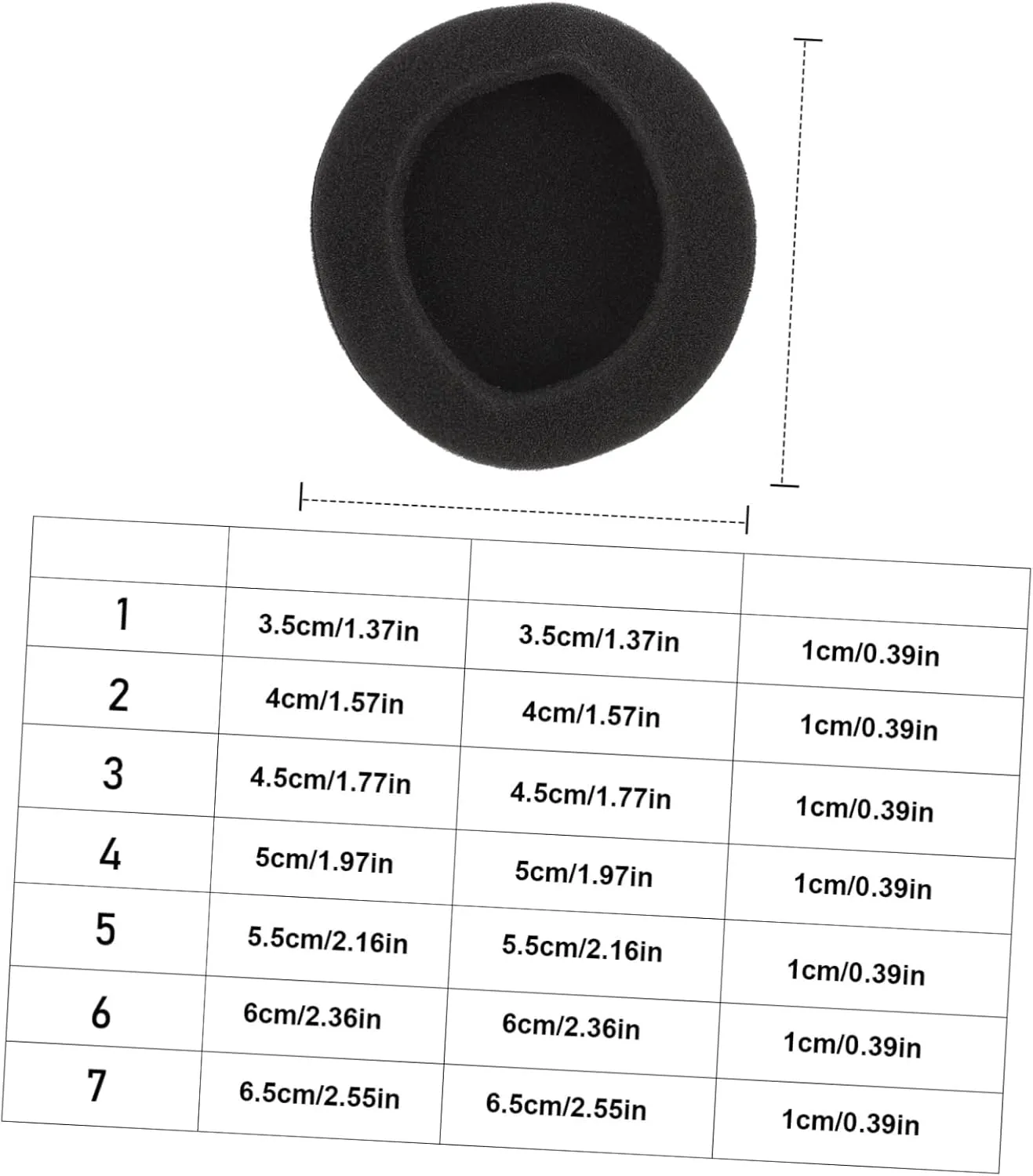 Angoily 60 Pcs Headset Cushion Comfortable Earphone Ear Pads Soft Durable Replacement Pads