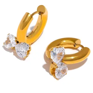 Anna Mini Bow Hoops