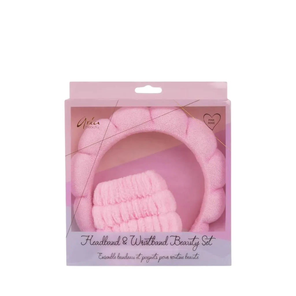 Aria Beauty Headband & Wristband Beauty Set