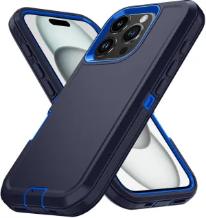 Armor Shockproof Defender Phone Case for iPhone 11 12 13 14 15 Pro Max X XS XR XSMAX 7 8 Plus SE2 SE4 Hard PC TPU Back Cover,15,for iPhone 13Promax