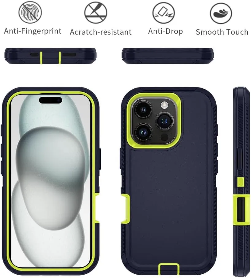 Armor Shockproof Defender Phone Case for iPhone 11 12 13 14 15 Pro Max X XS XR XSMAX 7 8 Plus SE2 SE4 Hard PC TPU Back Cover,16,for iPhone 13Promax