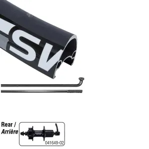 Arrire - 700 - Alex ATD470 - Shimano M475 - QR - Disc - Shimano HG Disque QR M475