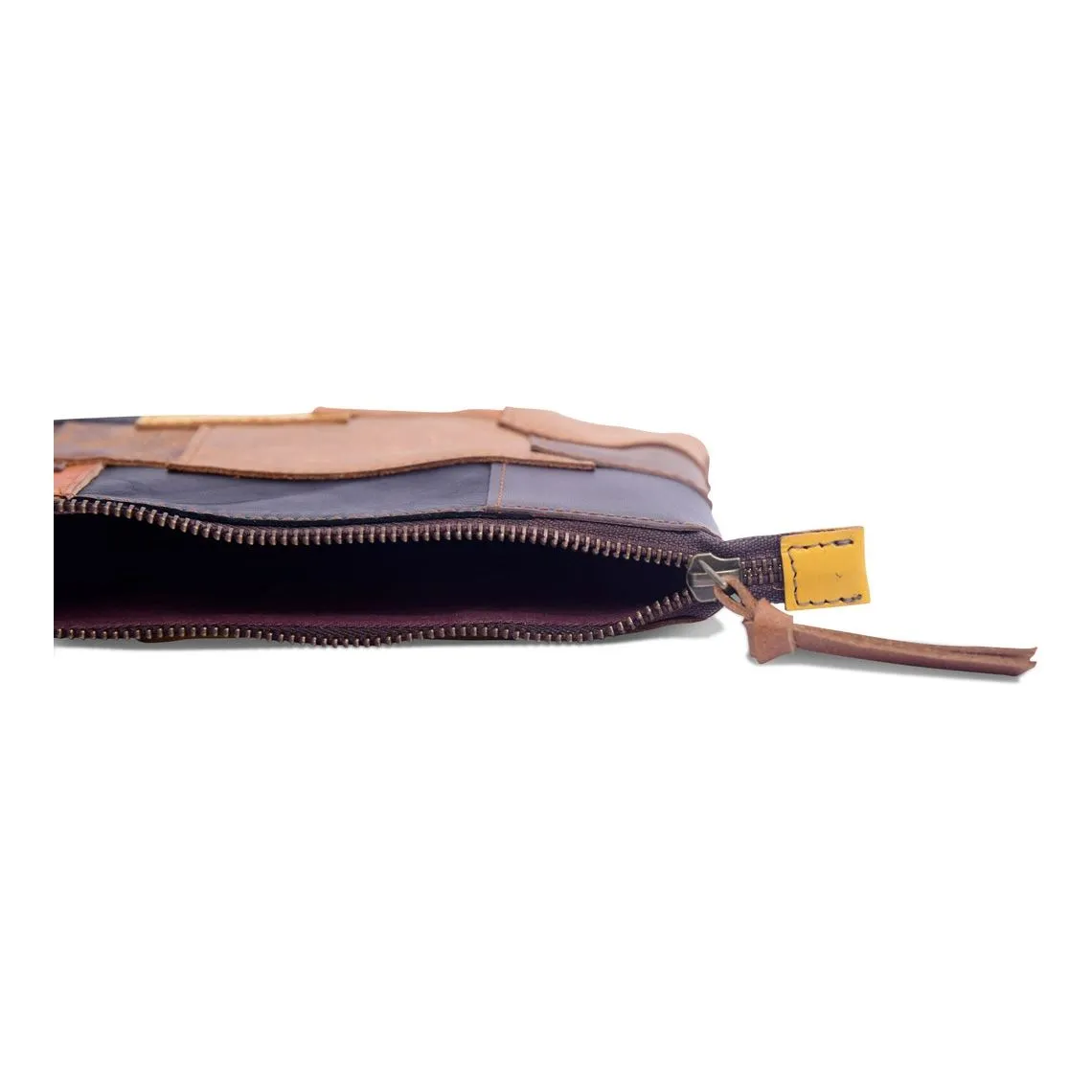 Artisanal Chic Leather Clutch