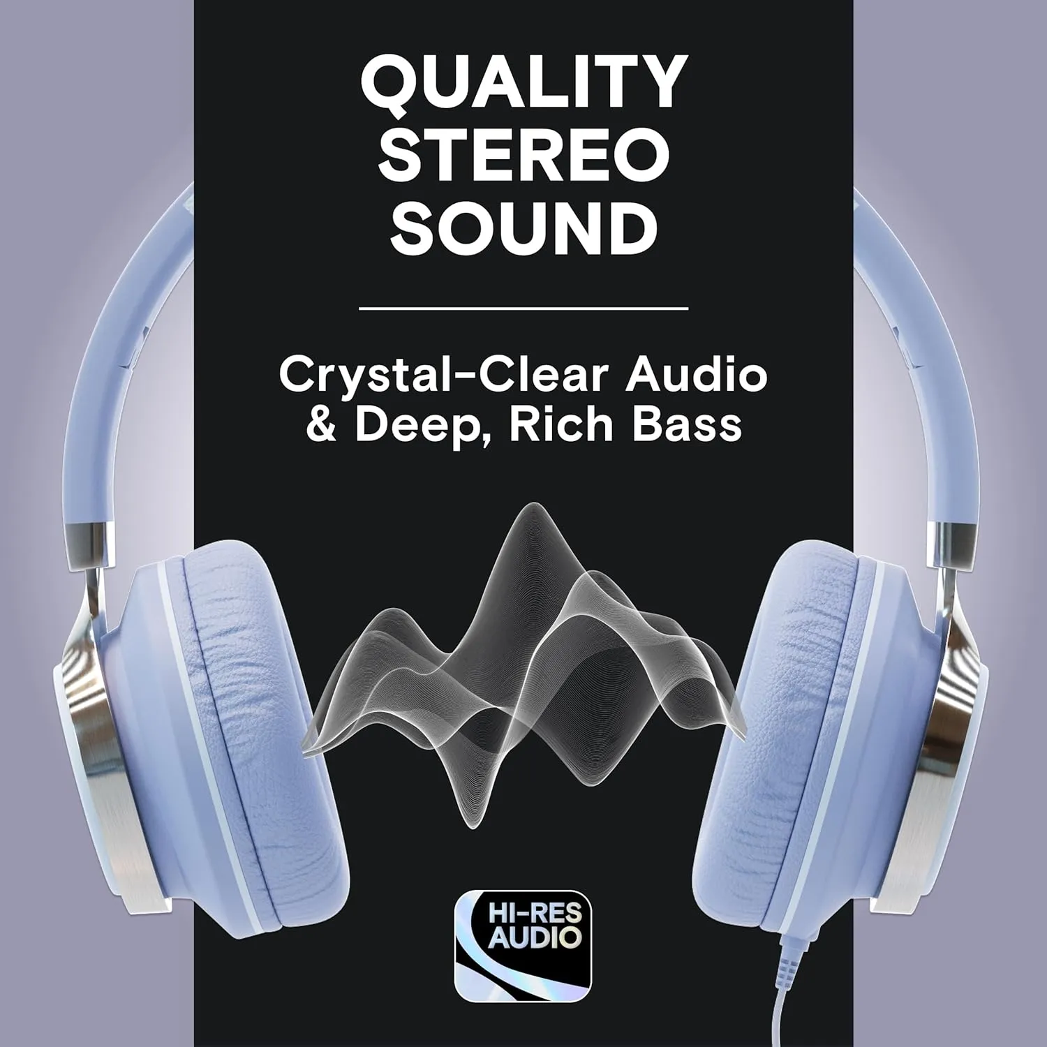 ARTIX CL750 On-Ear Headphones Wired with Mic and Volume Control  Noise Isolating Corded Over Ear Headphones with Microphone for Laptop and Computer, Plug in Headset with Cord (Aux Jack 3.5mm)