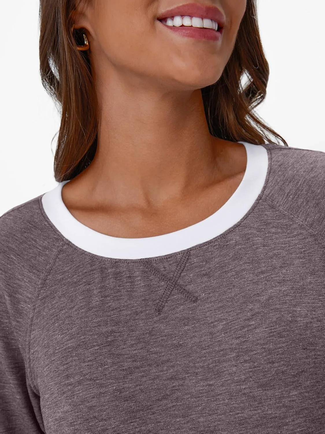 AUTOMET Womens Long Sleeve Shirts Color Block Casual Crewneck Tops Tshirt Basic Tee Fall Fashion Clothes Trendy Outfits