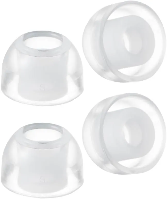 AZLA SednaEarfit Crystal for Galaxy Buds 2 Pro, Clear Pearl Earbud Tips, Noise Canceling Earbuds Replacement Tips (S)
