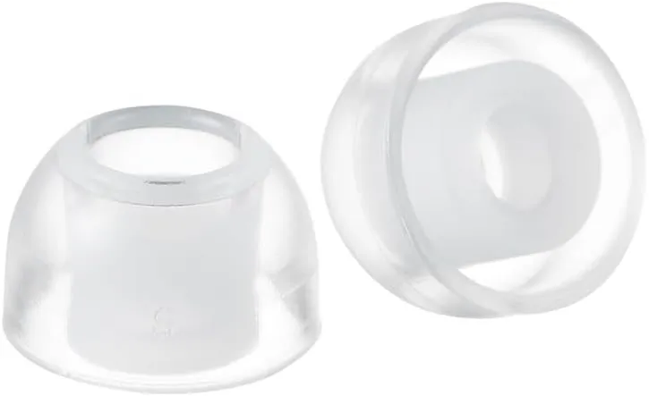 AZLA SednaEarfit Crystal for Galaxy Buds 2 Pro, Clear Pearl Earbud Tips, Noise Canceling Earbuds Replacement Tips (S)