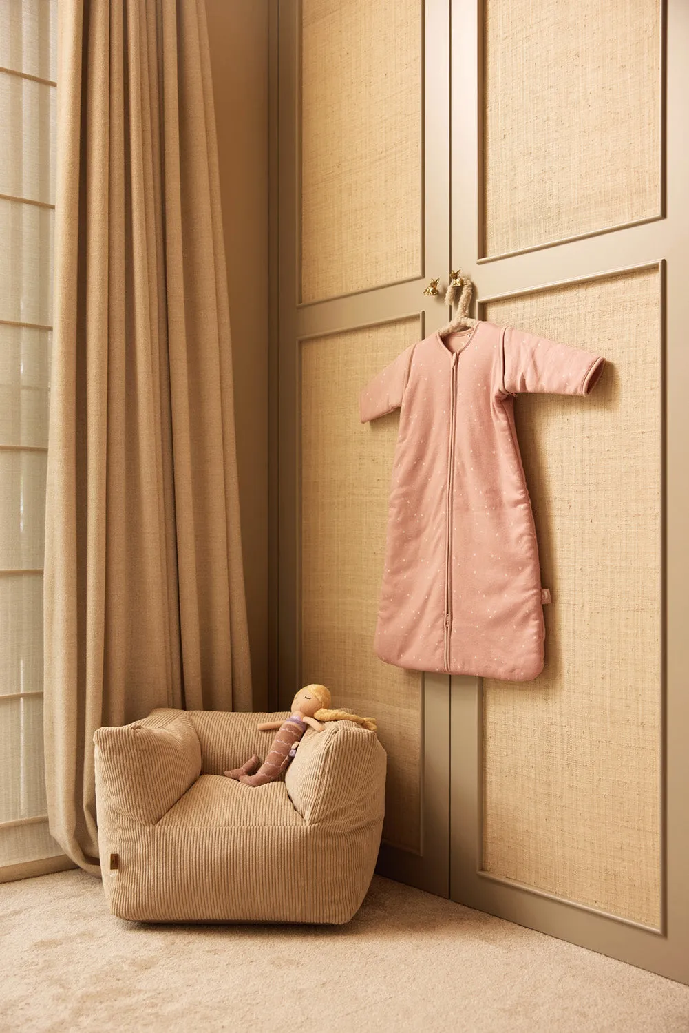 Baby Sleeping Bag with Removable Sleeves 70cm Twinkling - Wild Rose