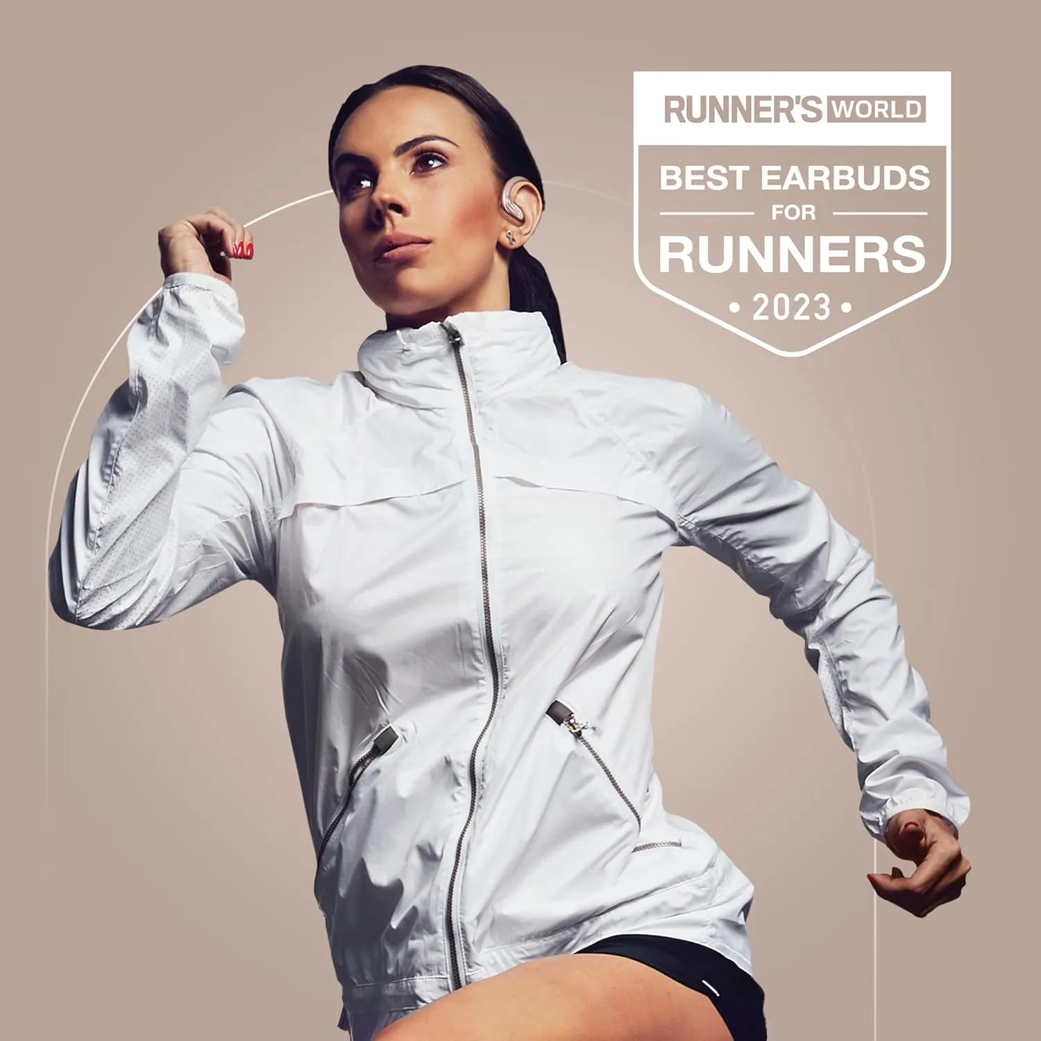 Back Bay Audio Runner 60 - Rose Gold Wireless Running Earbuds, 80 Hour Battery Life, Over The Ear Earbuds with EarHooks