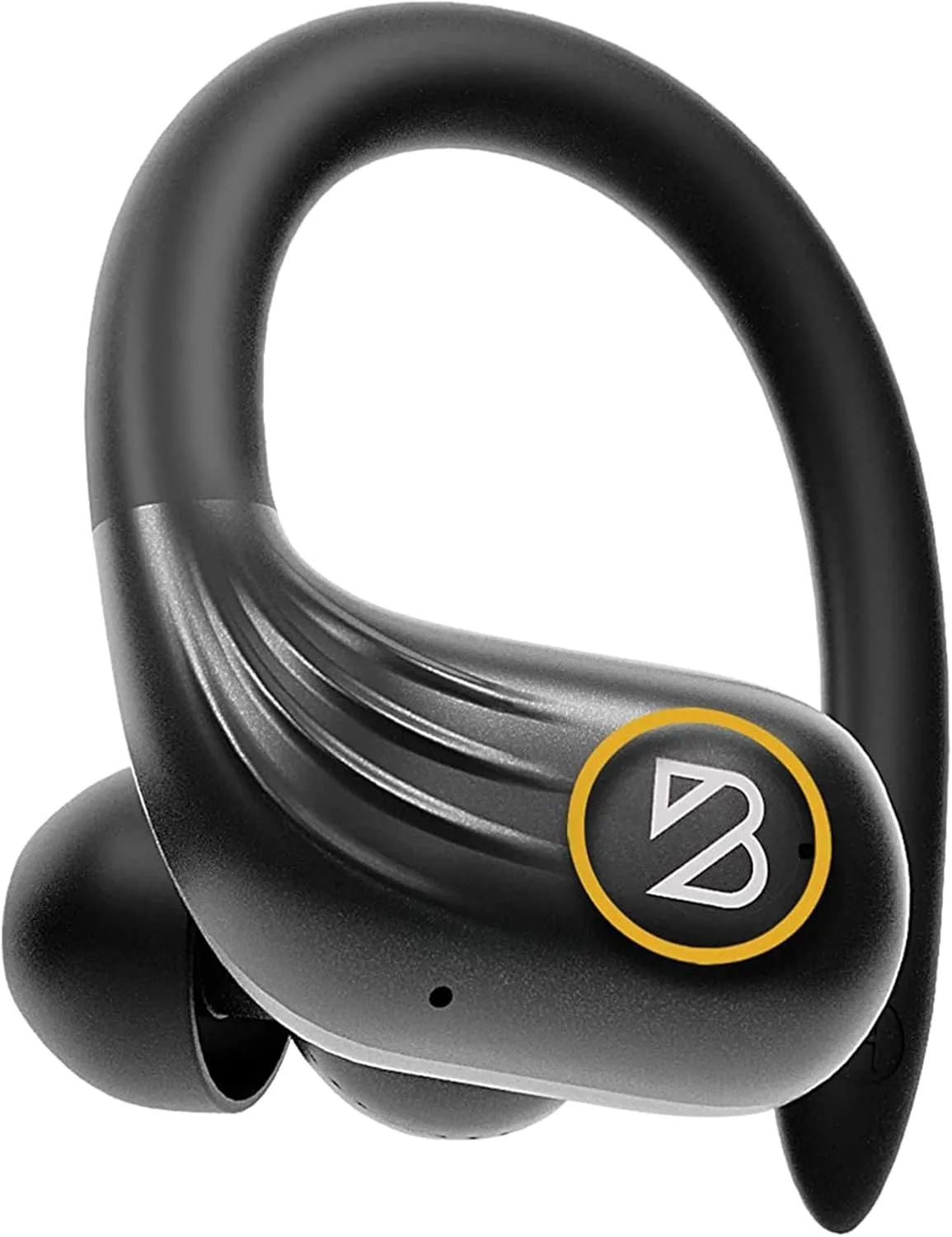 Back Bay Audio Runner 60 Wireless Running Earbuds, 80 Hour Long Battery Life Over The Ear Earbuds with EarHooks, Wrap Around Earphones Wireless Bluetooth Earbuds with Microphone, in Ear Headphones