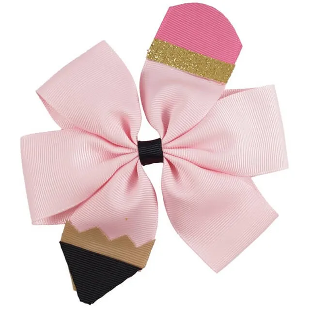 Back to School Pencil Hair Clips