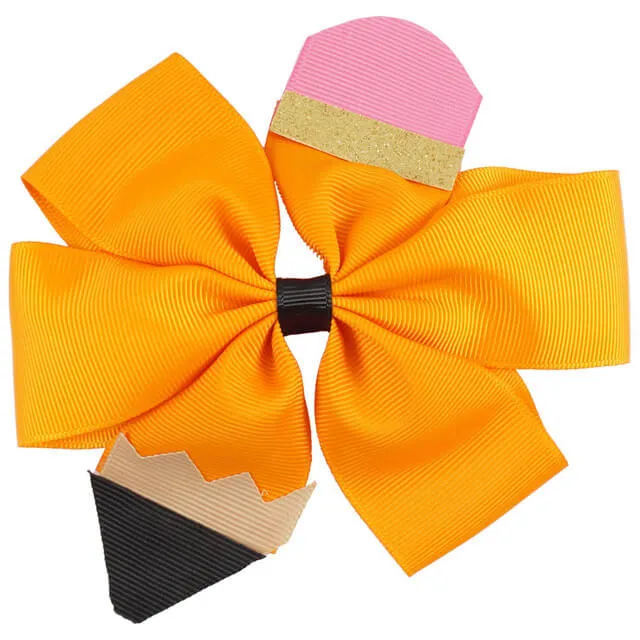 Back to School Pencil Hair Clips